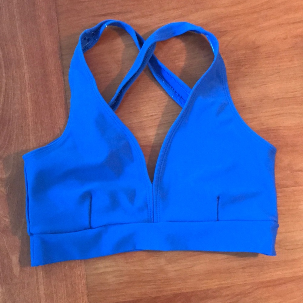 Blue Sports Bra